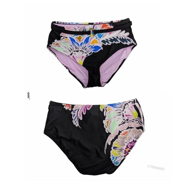 Trina Turk Womens Two Piece Tropical Floral Swimsuit Size 22W NWT - Picture 5 of 12